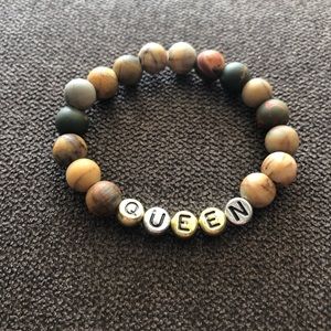 Natural gemstone beaded bracelet